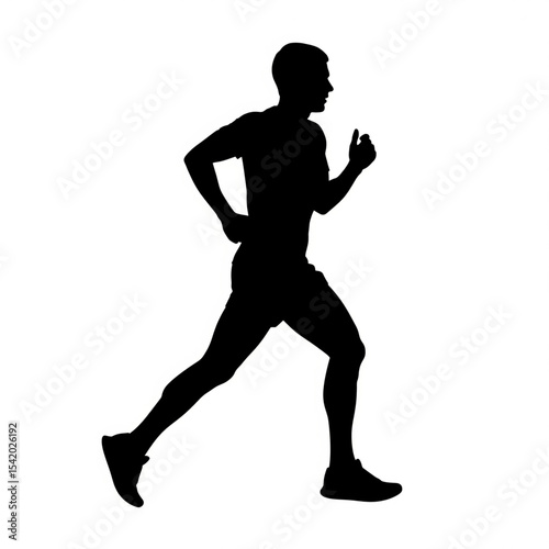 Male Jogger Silhouette

