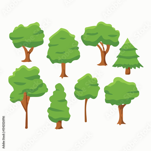 tree_group_vector_image