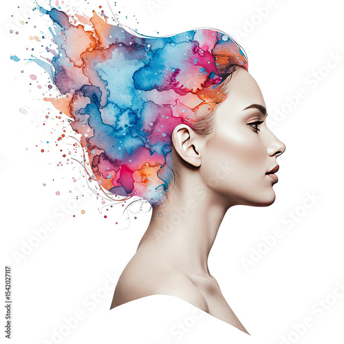 woman with long hair