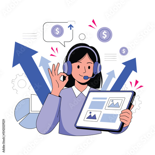 Customer Success Flat Vector Concept