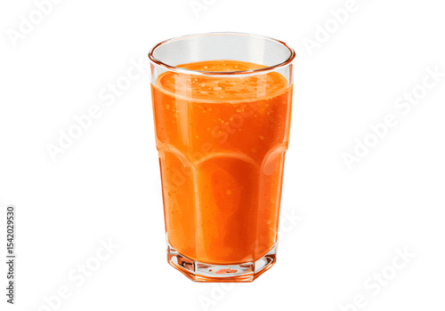 Wallpaper Mural Refreshing Carrot Juice in Glass - Healthy Drink Stock Photo clipart watercolor png, isolated on transparent background Torontodigital.ca
