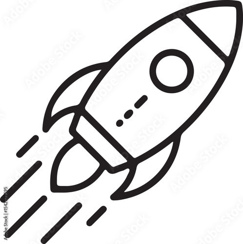 Rocket Launch: A bold, streamlined rocket streaks across a pristine field, the powerful engine trails and smoke trailing in its wake, embodying forward movement and innovation.