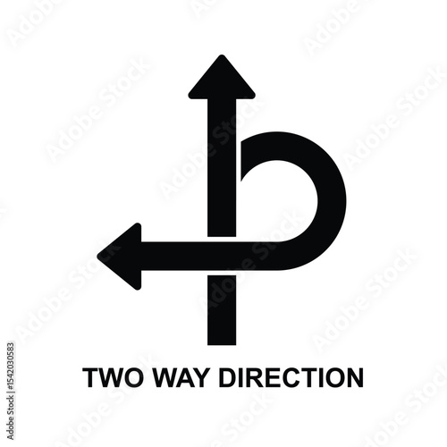 Return icon. U-turn icon isolated on background vector illustration.