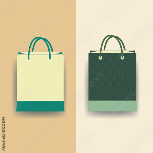 green shopping bag