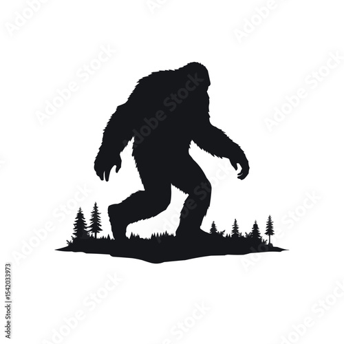 Bigfoot Forest Silhouette