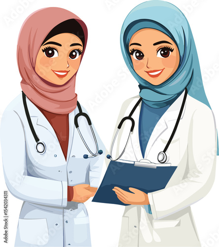 doctor and nurse with stethoscope