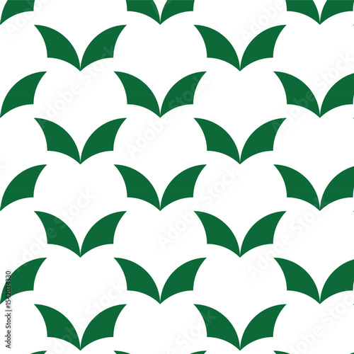 symmetrical bat wings geometry pattern