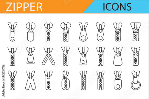 Stylized Zipper Symbols for Use in Fashion and Accessories