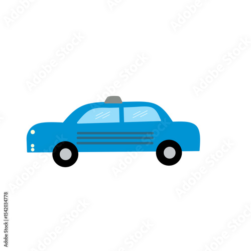 vector illustration of a taxi for automotive industry element