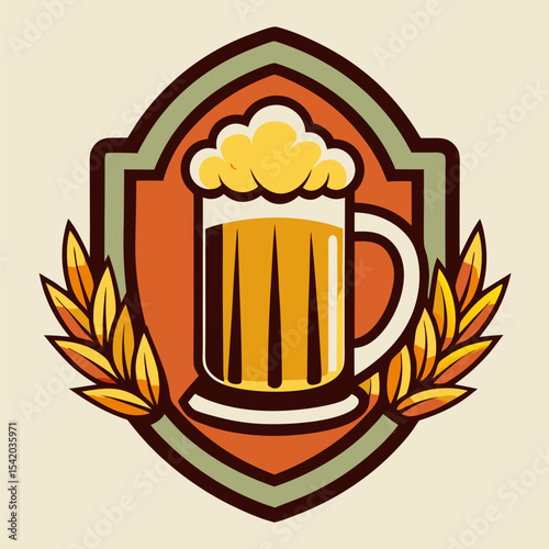 beer mug vector illustration