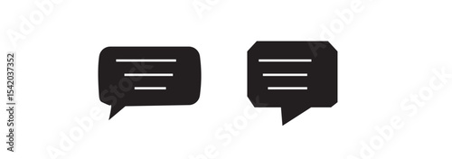 Chat icon vector isolated on background. Trendy message symbol. Pixel perfect. illustration EPS 10. - Vector.