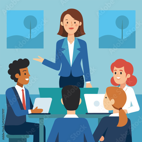 business people in office