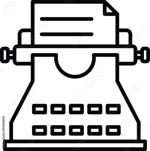 Type writer day icon, typewriter, typewriterday, vintageicon, writing, oldtypewriter, retroicon, typeicon, keysound, classicmachine, writericon, mechanicaltyping, storytelling, paperandink, 2025