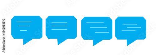 Chat icon vector isolated on background. Trendy message symbol. Pixel perfect. illustration EPS 10. - Vector.