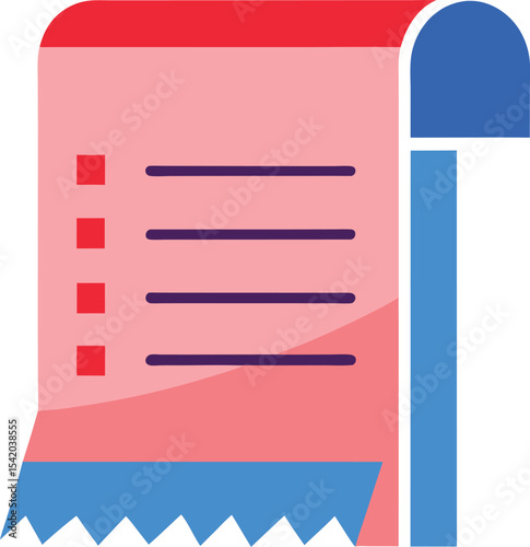 Pay bill icon with phone and receipt	