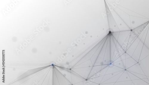 Connected polygons plexus vector background, digital data visualization. vector illustration
