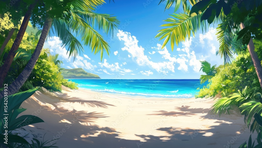 Obraz premium Tropical Beach Paradise