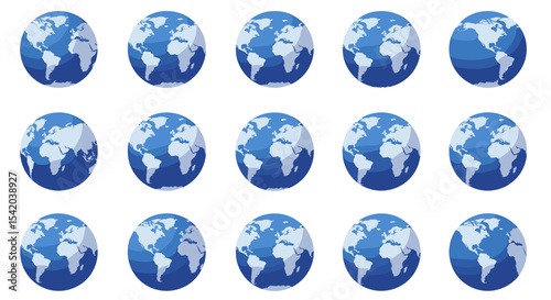 World globe pattern illustration