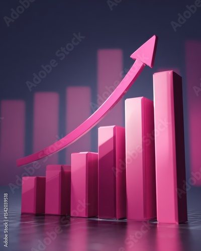 Pink Growth Chart with Rising Arrow Representing Success and Progress in Business or Financial Concepts Free Download Pink Growth Chart with Rising Arrow Representing Success and Progress in Business or Financial Concepts - GFXLoad