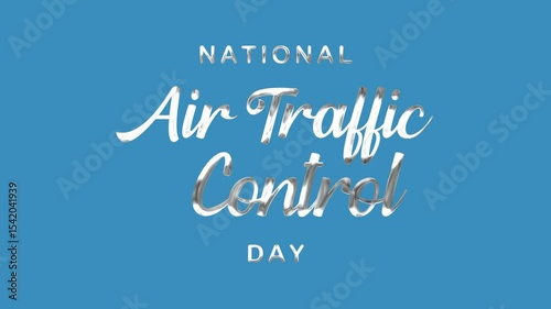 Wallpaper Mural National Air Traffic Control Day graphic for social media, presentations, posters, and articles. Features airplane radar symbol and date. Torontodigital.ca