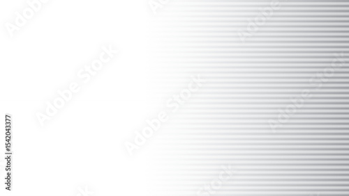 Abstract geometric white and gray color, modern design stripes background with horizontal straight lines, metal sheet pattern. Vector illustration.