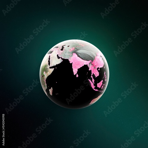 Orbital Capture of Night Earth with Vivid Stars