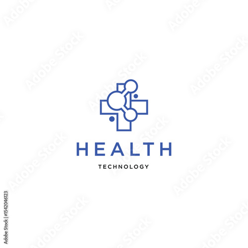 health tech logo designs template, healthcare logo designs