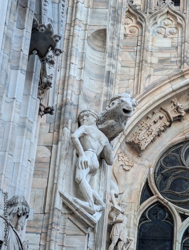 Decorative element of Milan Cathedral