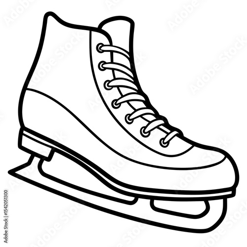 Ice Skates icon vector