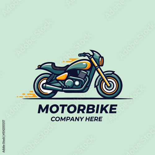vector illustration of a motorcycle