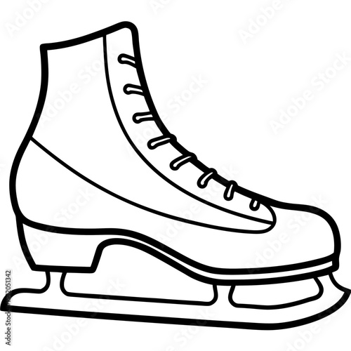 Ice Skates icon vector