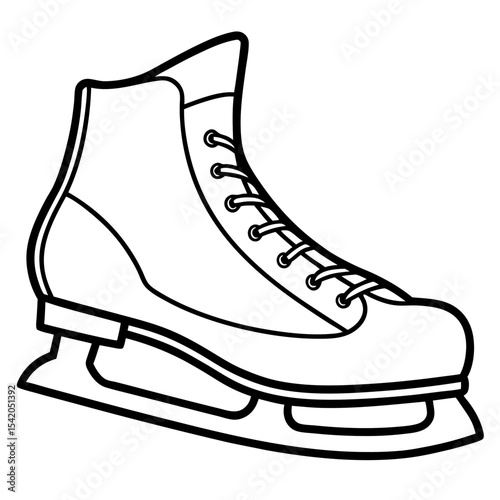 Ice Skates icon vector