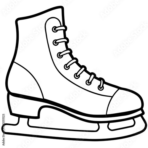 Ice Skates icon vector