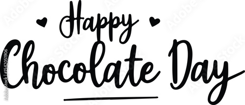happy chocolate day vector