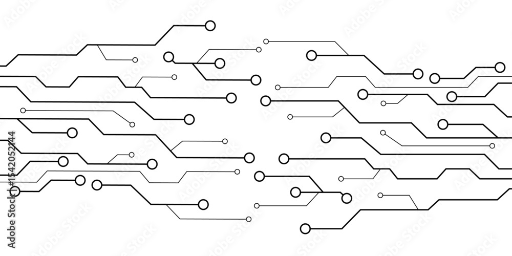 Fototapeta premium Circuit board technology element vector illustration