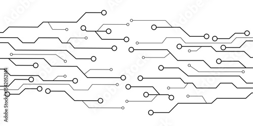 Circuit board technology element vector illustration
