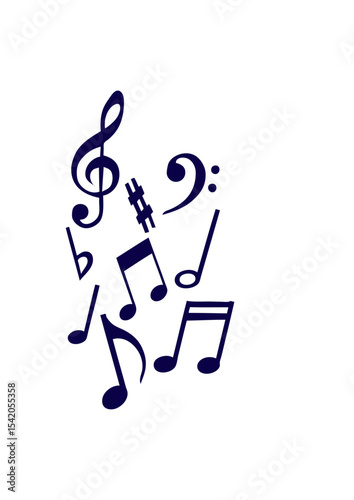 note musique ronde blanche cle de sol