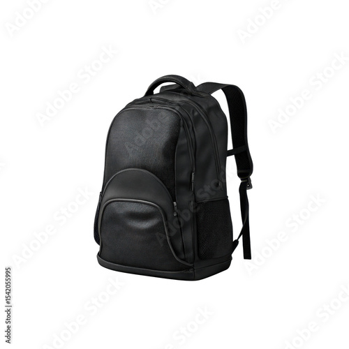 Classic black backpack suitable for school or daily use