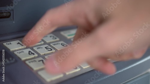 Secret bank pin entered at ATM 4k
