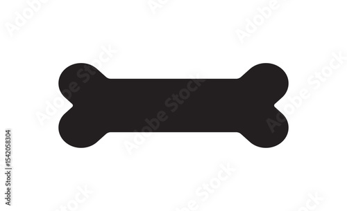 
Bone liner icon vector set. Dogs bone vector illustration. Silhouette of a dog bone isolated on a white background