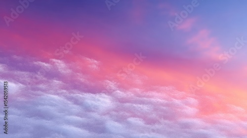 Pastel Pink and Purple Sky with Glimmering Clouds