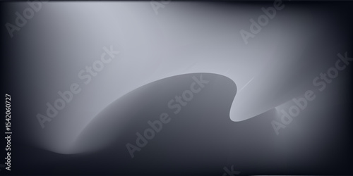 Modern render of illuminated gray colored corridor art modern
