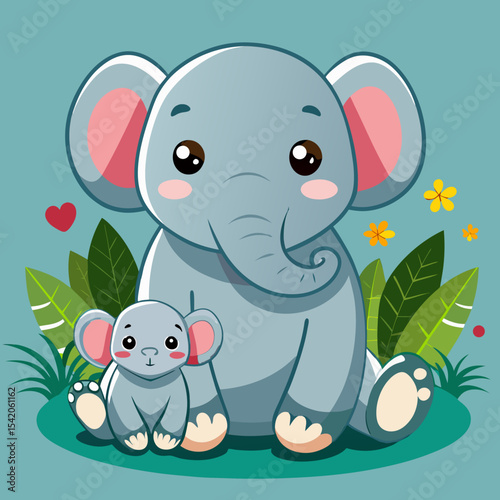 elephant, cartoon, animal, vector, baby, illustration, mammal, fun, character, pink, wildlife, safari, zoo, nature, animals, wild, art, drawing, funny, jungle, trunk, gray, cute, comic, humor