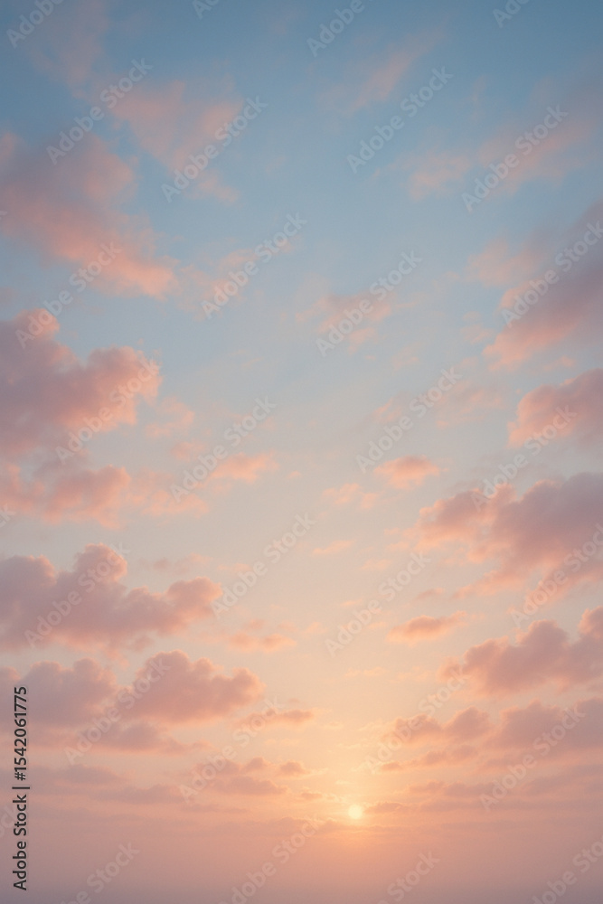 Fototapeta premium dreamy sunset in the sky