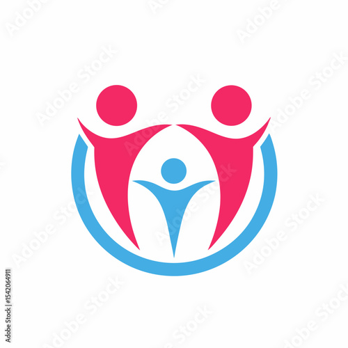 Family Care Logo Vector Design.