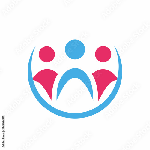 Family Care Logo Vector Design.