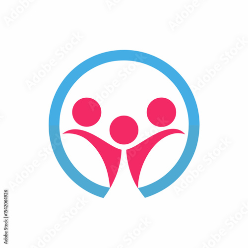 Family Care Logo Vector Design.