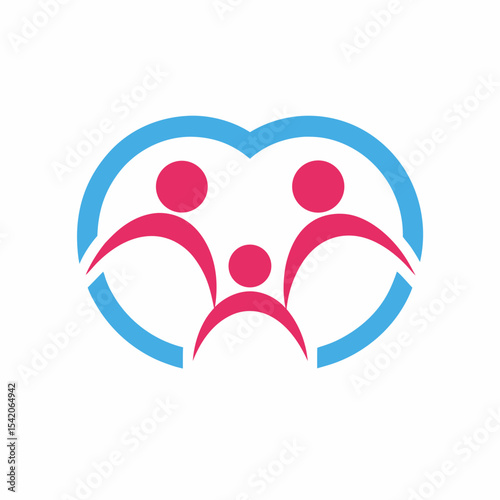 Family Care Logo Vector Design.