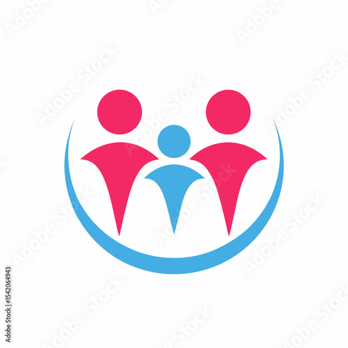 Family Care Logo Vector Design.