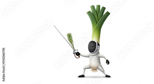 Leeky Fighter: A Fencing Leek Warrior
